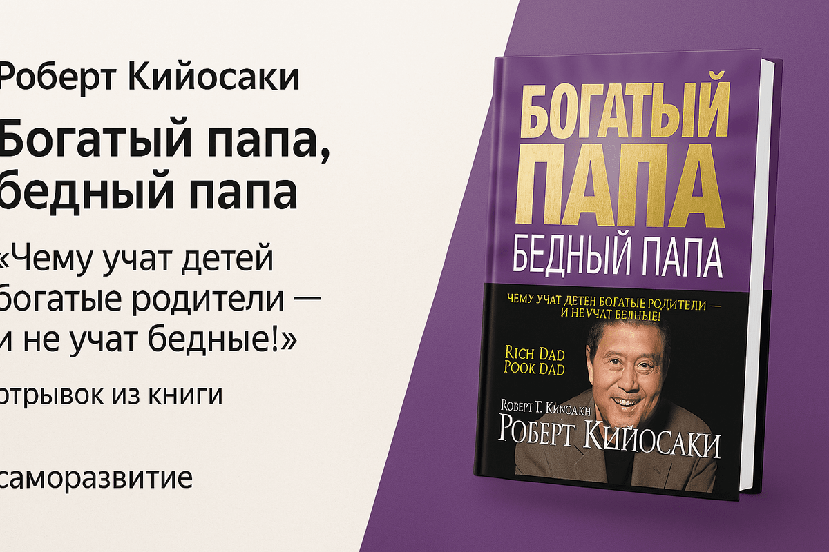 «Богатый папа, бедный папа» — Роберт Кийосаки