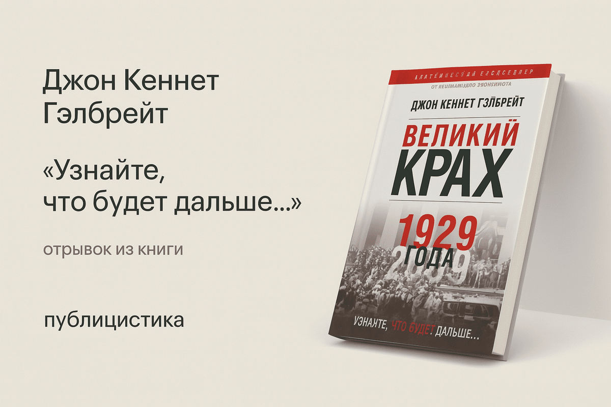 Великий крах 1929 года Джона К. Гэлбрейт