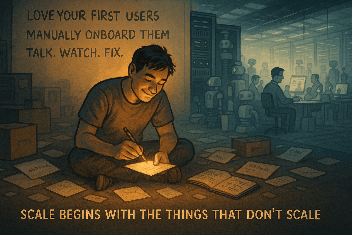 🧩 Создавайте продукты, которые не масштабируются (Do Things that Don’t Scale)