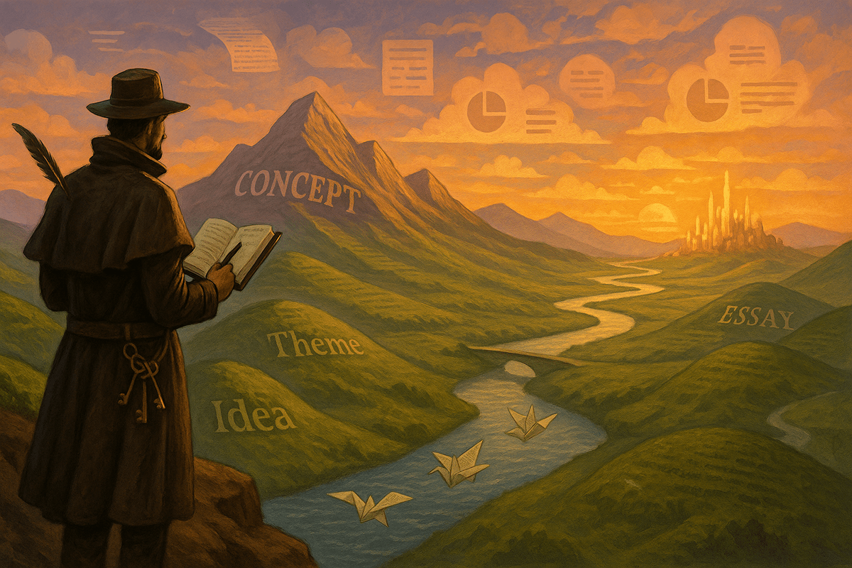 🧩 Форма эссе как поля (The Shape of the Essay Field)