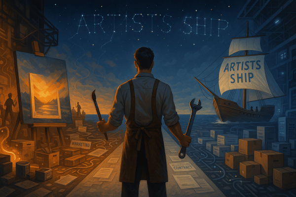 🧩 Другая половина фразы «Художники выпускают»