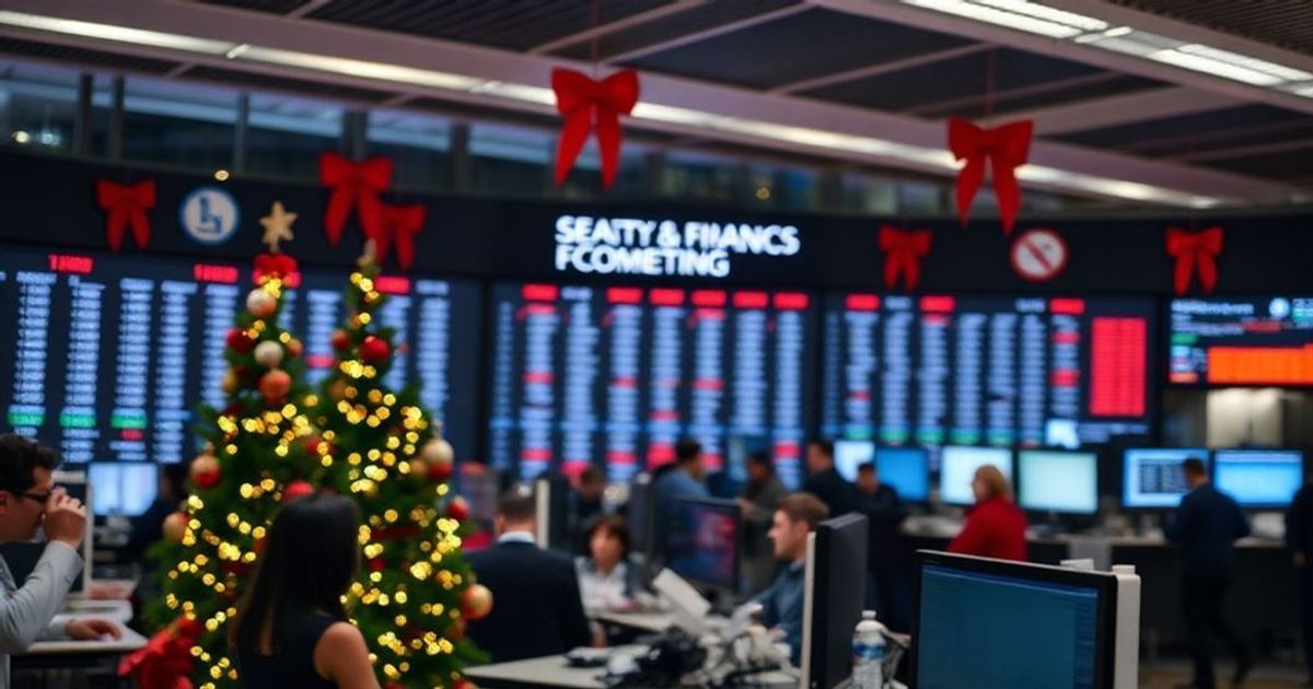Christmas Eve Trading Hours: Stock Market Closes Early, Banks Operate on Limited Schedules