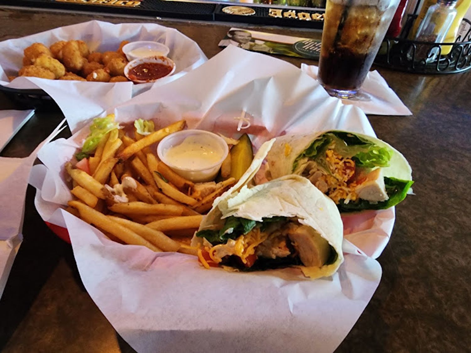 The Retro Room Salon and Lounge Chicken Wrap