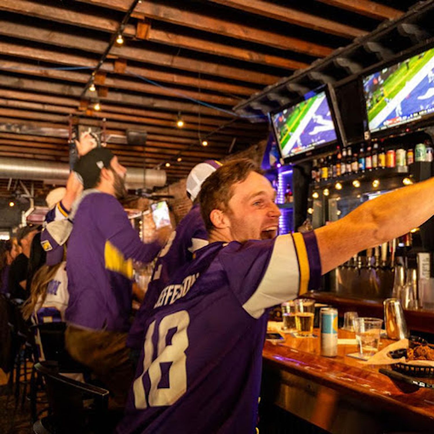 Cap City Denver Bar during sports event