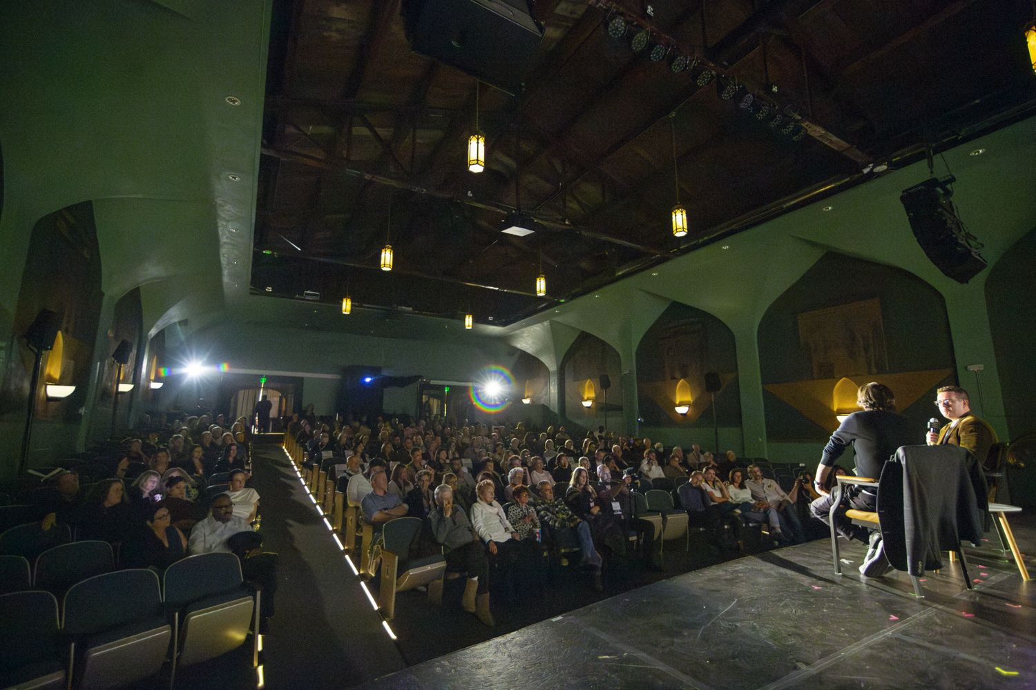 A audience sitting during closing night of the 2024 denver film festival.