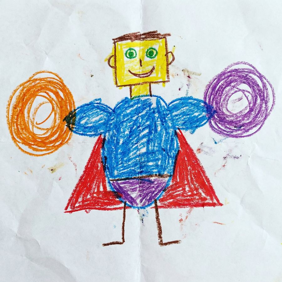 Little Hero Rising — the child's drawing