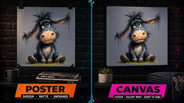 Canvas vs. Poster Print: Which Is Right for Your Pop Culture Art?