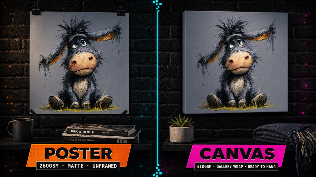 Canvas vs. Poster Print: Which Is Right for Your Pop Culture Art?
