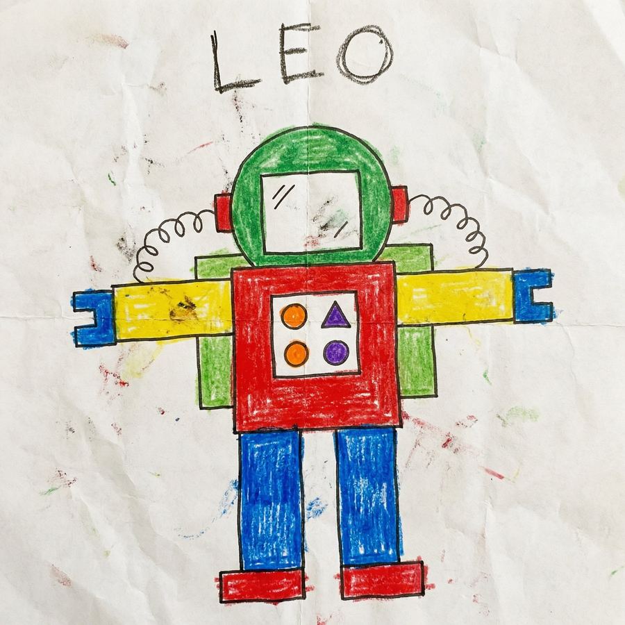 Leo And The Robot — the child's drawing