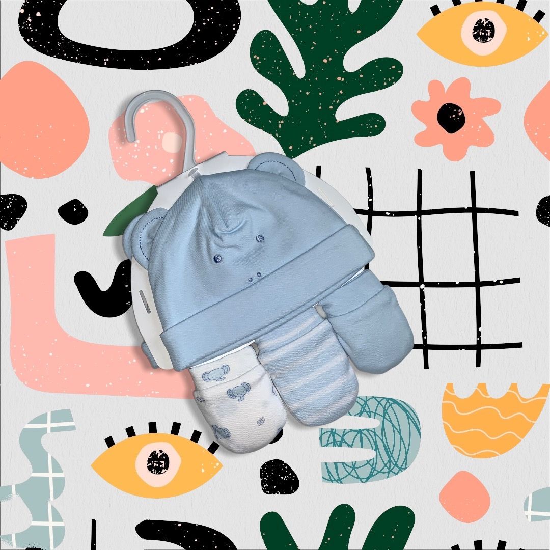 Little Me hat and gloves set