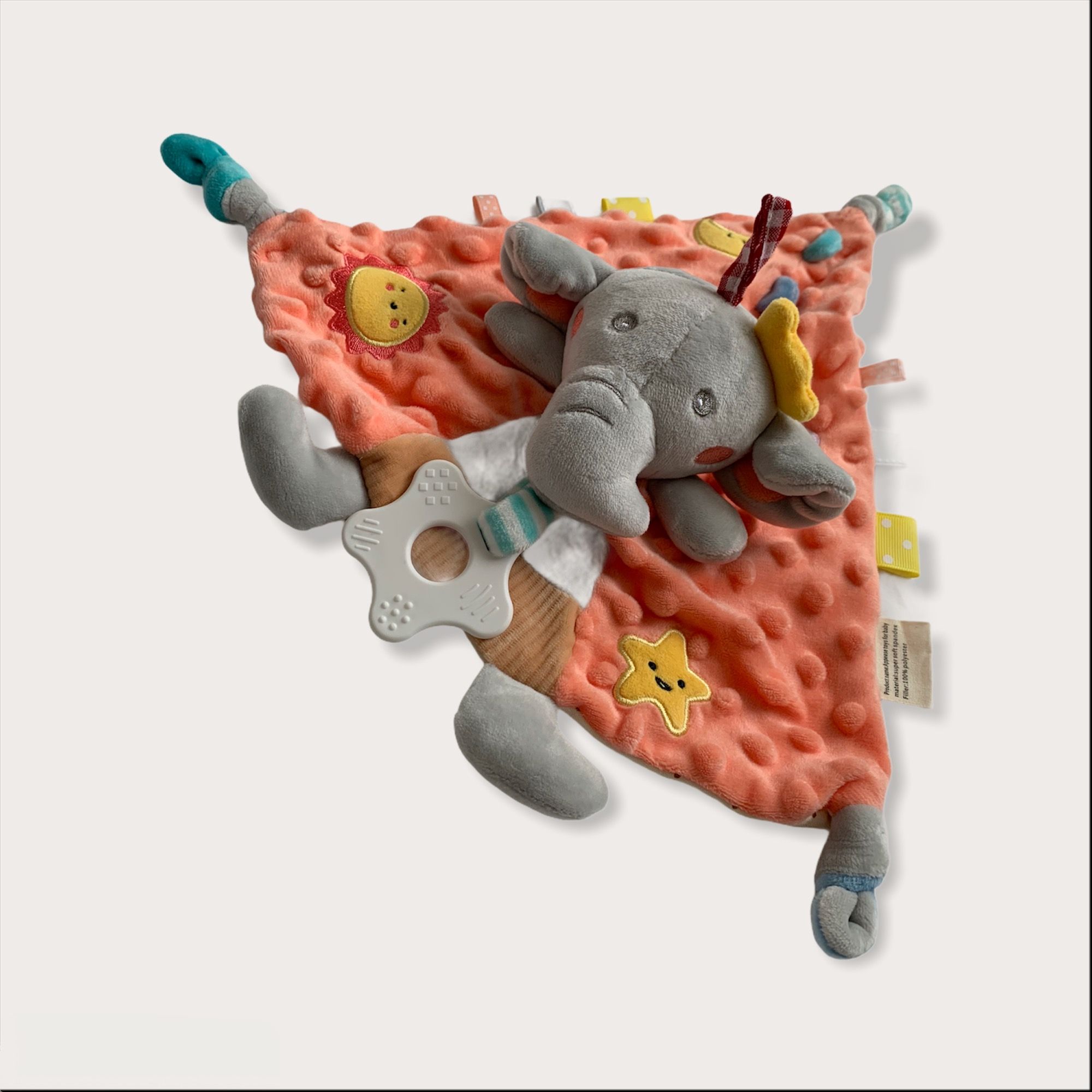 Multi Texture Chewable Baby Comforter