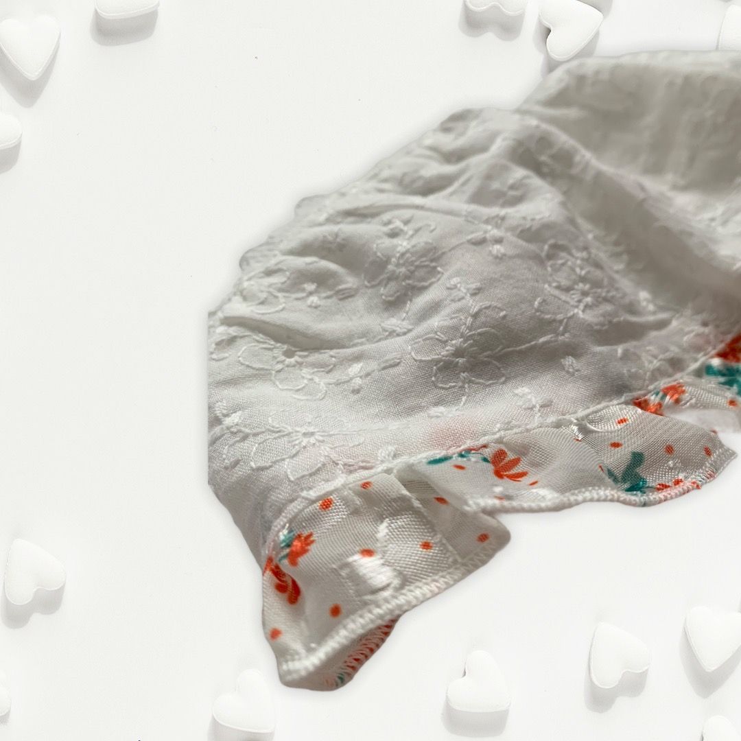 White lace pure cotton hat