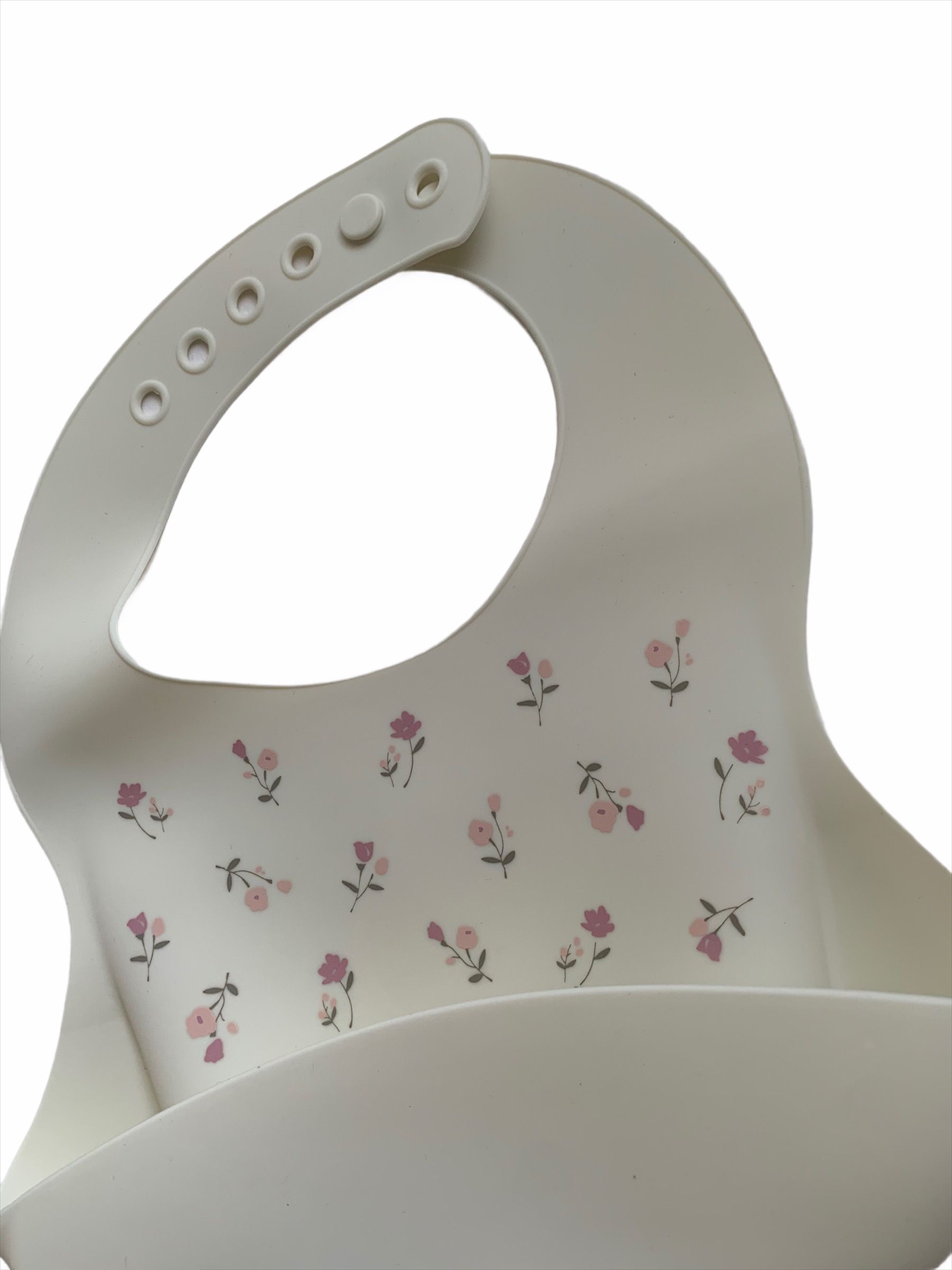 Silicon Baby Bib (White)