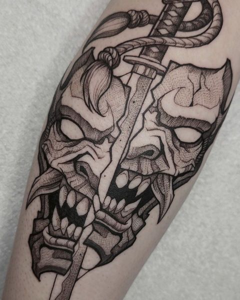 Oni mask,Sword