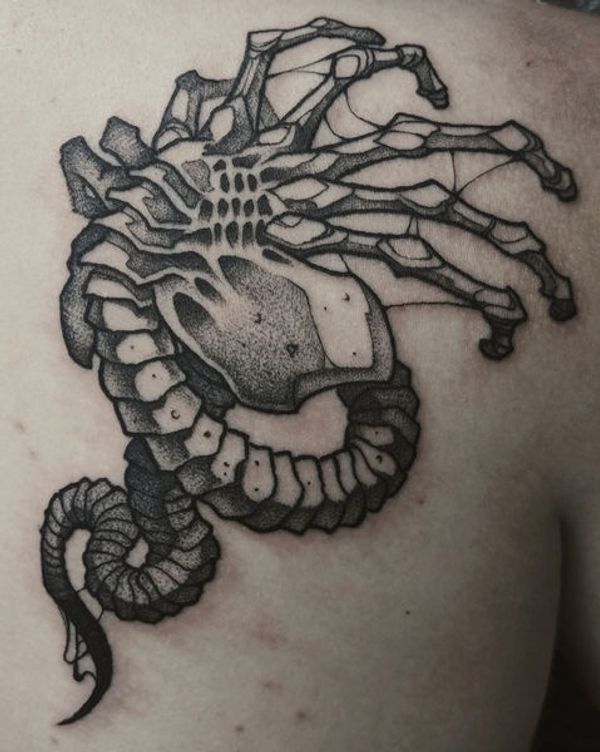 Alien creature, Tentacles, Biomechanical elements