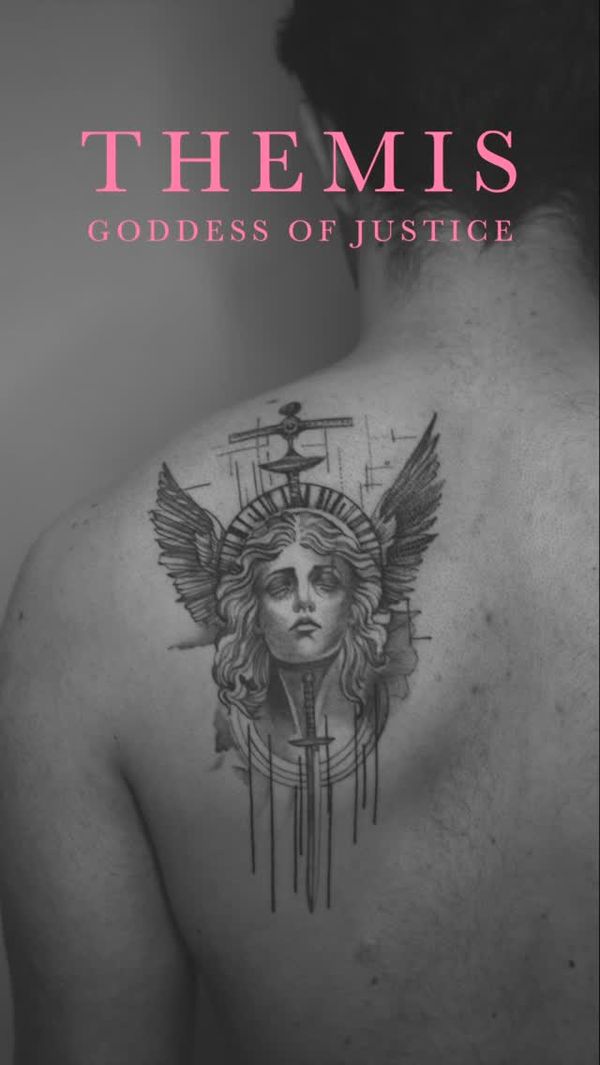Themis, Goddess, Wings, Sword, Scales