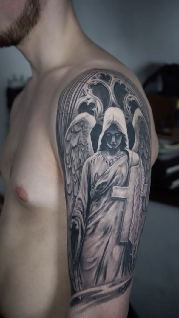Angel, Wings, Cross