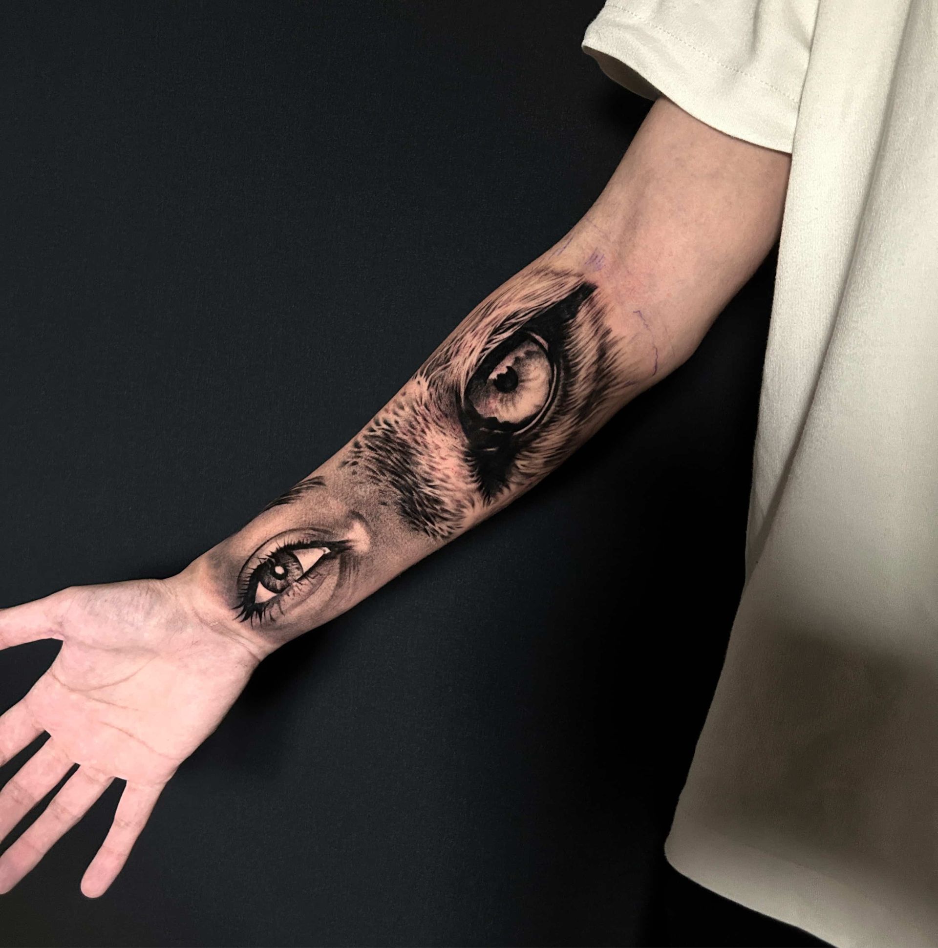 Human eye,Wolf eye