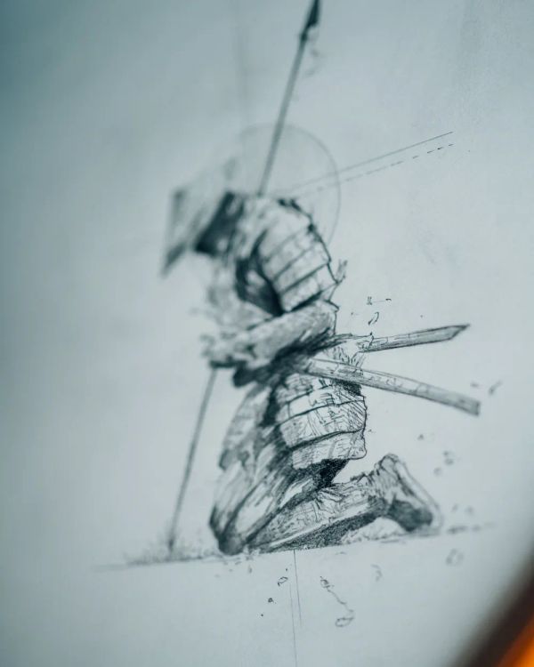 Samurai, Warrior, Spear