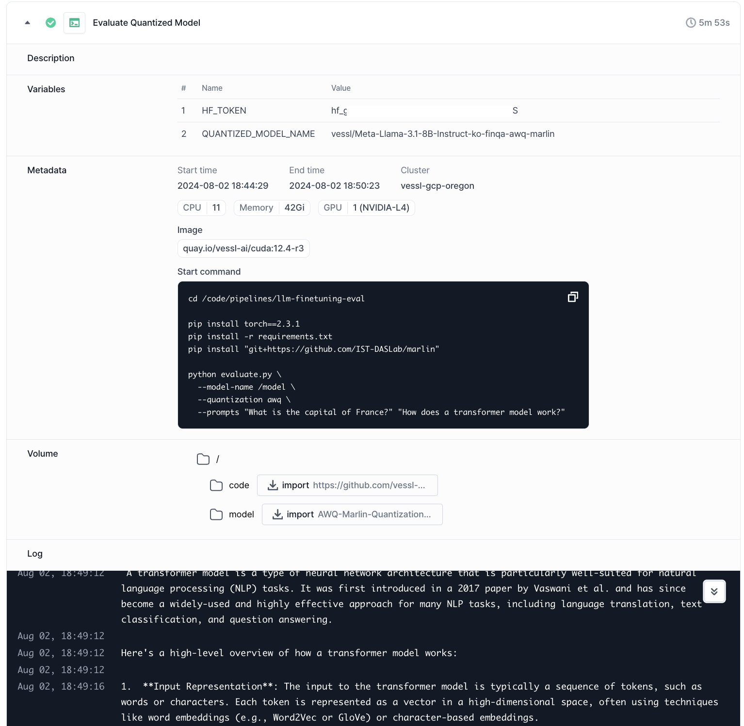 Run and monitor pipeline