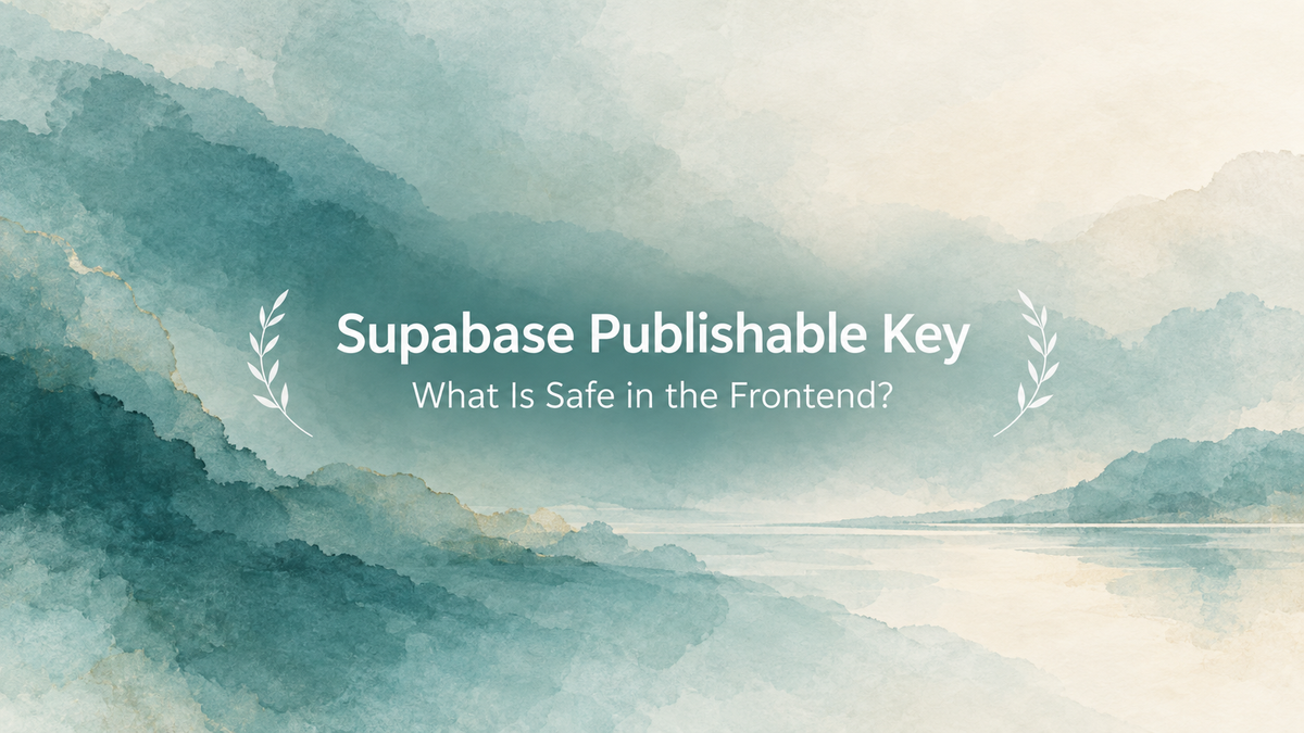 Supabase Publishable Key: Frontend Safety