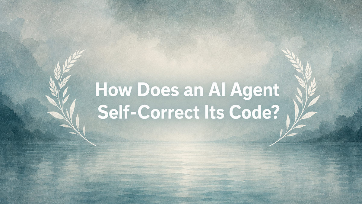 How Does an AI Agent Self-Correct Its Code?