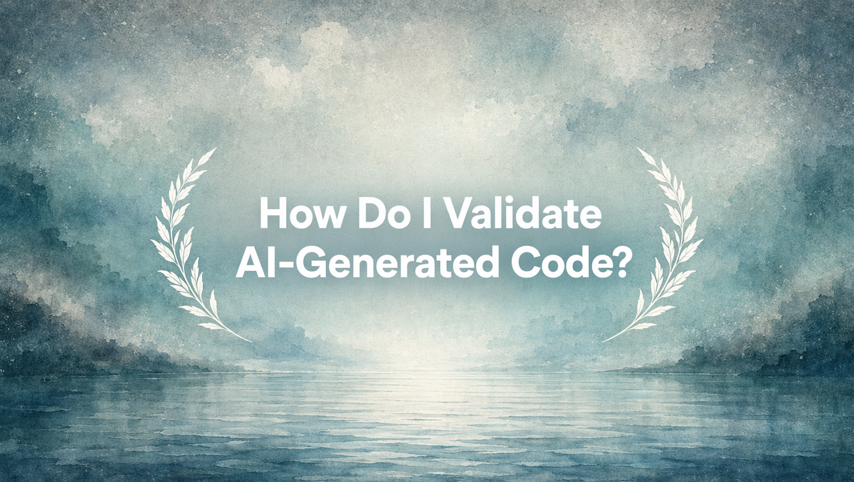How Do I Validate AI-Generated Code?