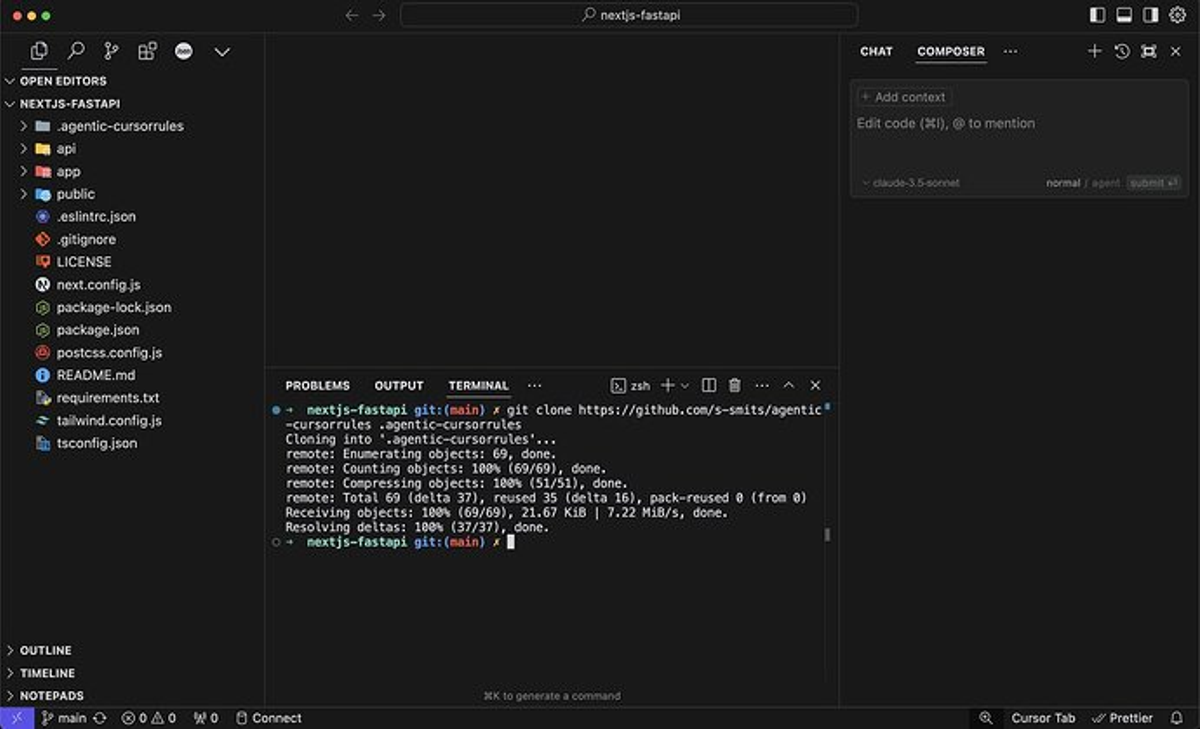 Cursor for IDE-native coding