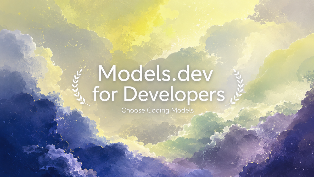 Models.dev for Developers: Choose Coding Models