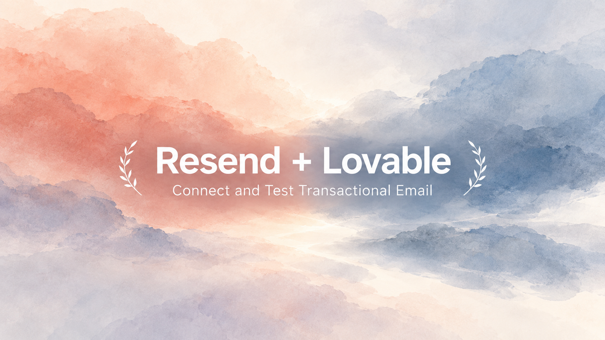Resend Lovable: Transactional Email Setup