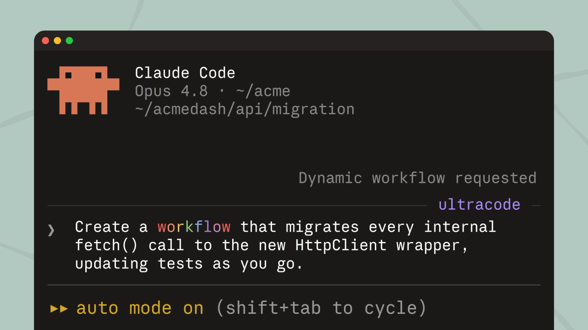 Dynamic Workflows for Large Tasks