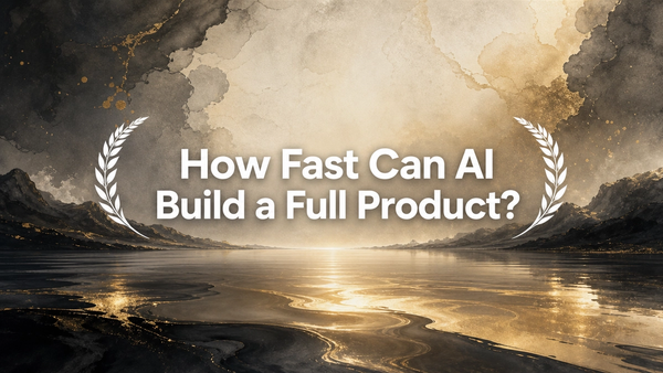 How Fast Can AI Build a Full Product?