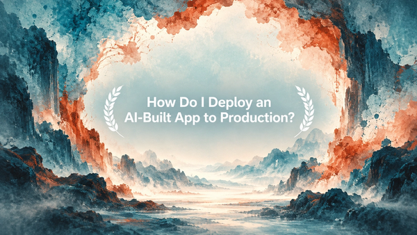 How Do I Deploy an AI-Built App to Production?
