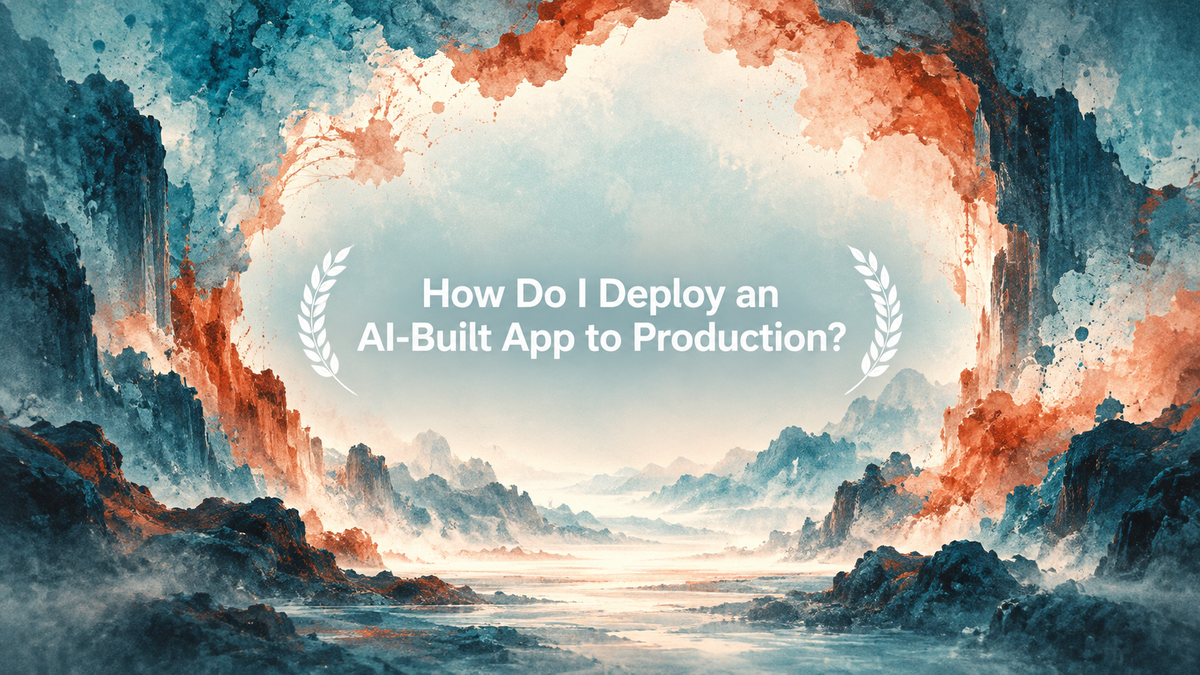How Do I Deploy an AI-Built App to Production?