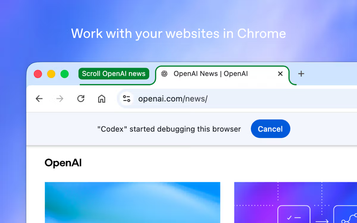 Chrome'u gerçek bir tarayıcı yüzeyi olarak açıyor