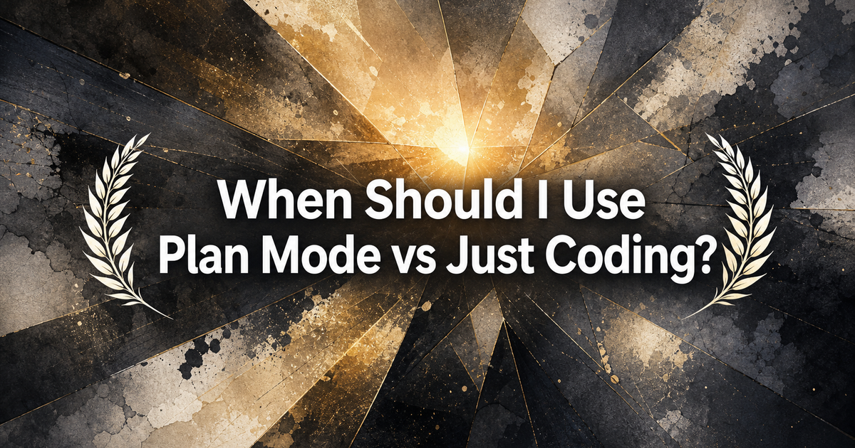 Plan Mode vs Just Coding - Verdent Guides