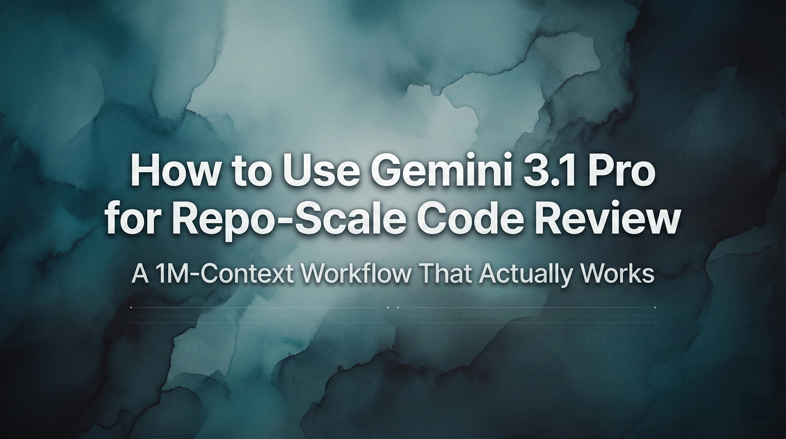Gemini 3.1 Pro: Repo Reviews