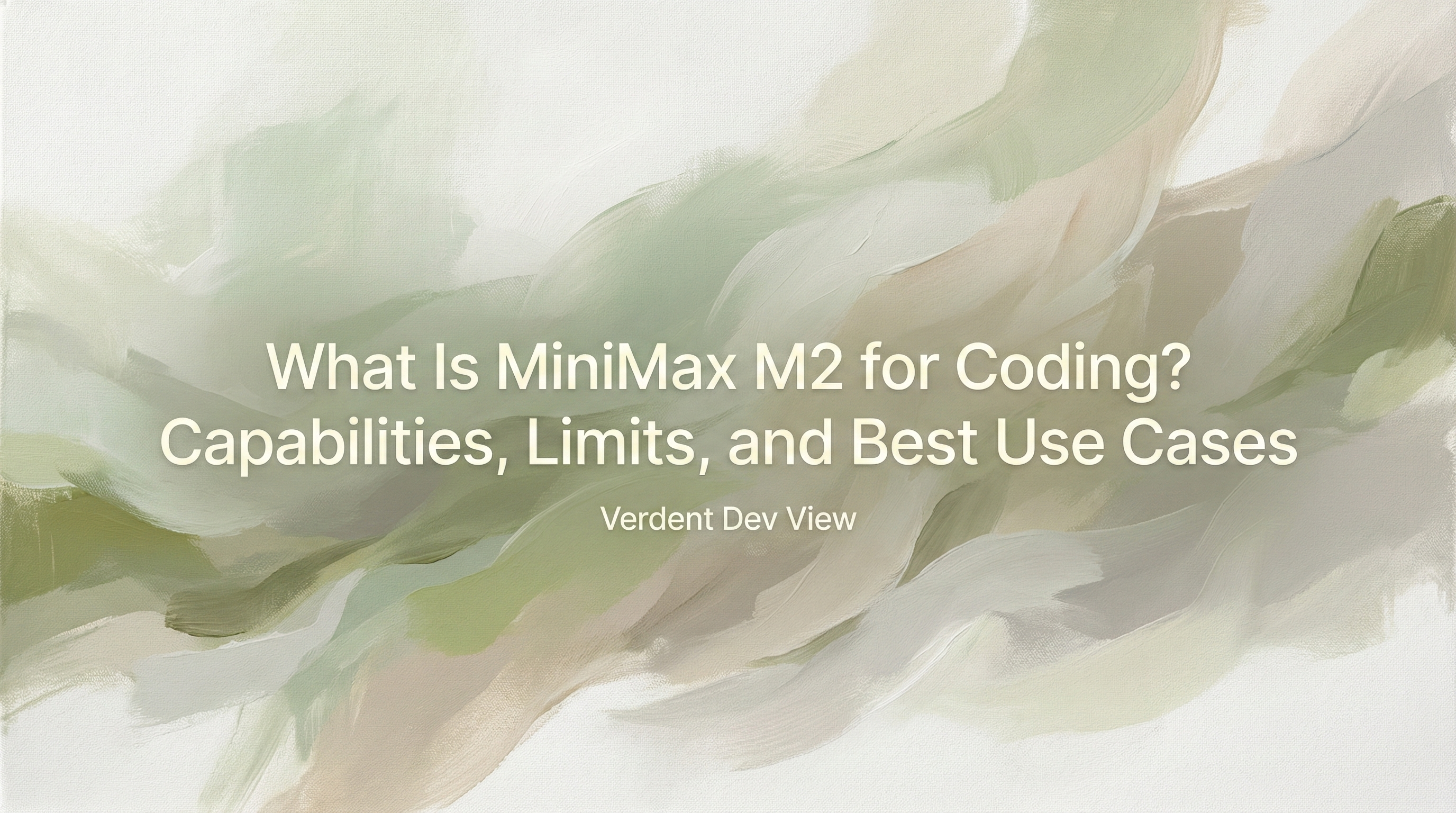 MiniMax M2: Coding Capabilities