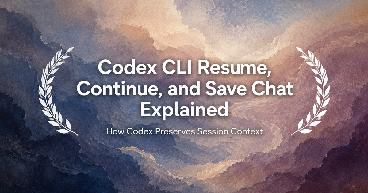 Codex CLI Resume, Continue, and Save Chat Explained - Verdent Guides