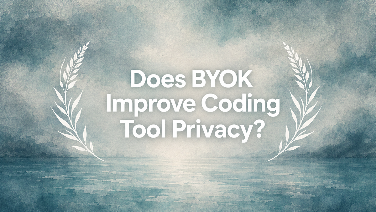 Does BYOK Improve Coding Tool Privacy?