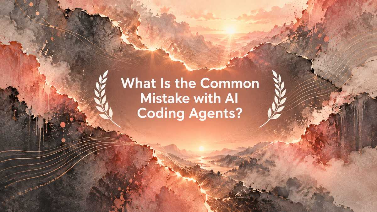 What Is the Common Mistake with AI Coding Agents?