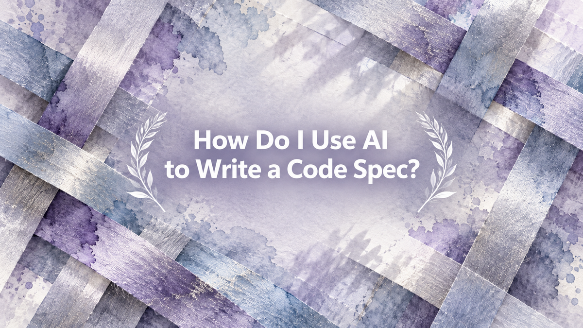 How Do I Use AI to Write a Code Spec?