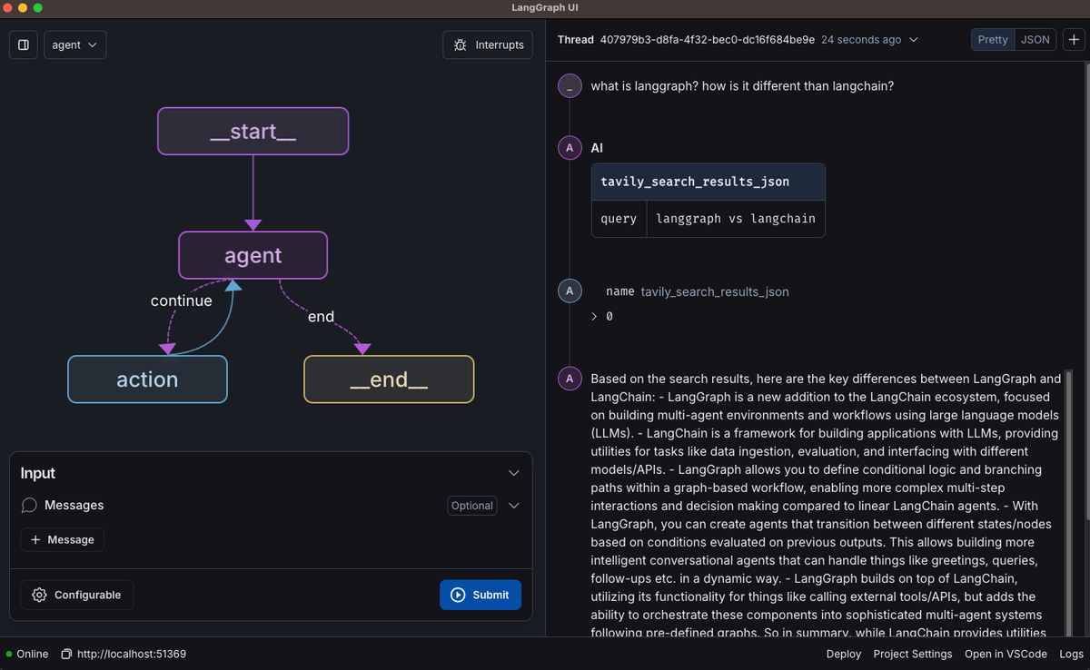 LangGraph makes nodes, edges, and state explicit. Its checkpoint persistence and interrupts fit the refund task when the review pause and resume are central to the design.