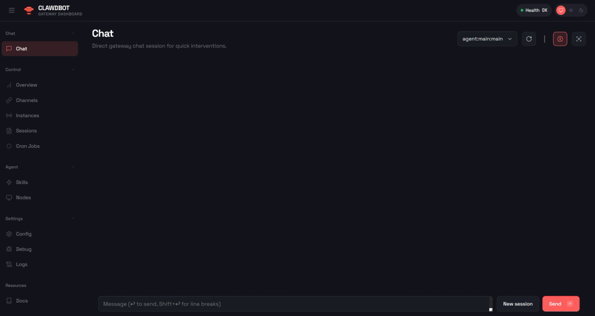Connects via WhatsApp, Telegram, Discord, iMessage