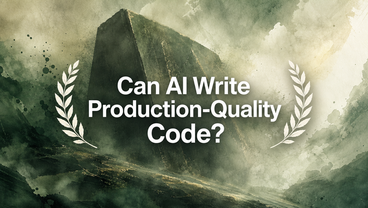 Can AI Write Production-Quality Code?