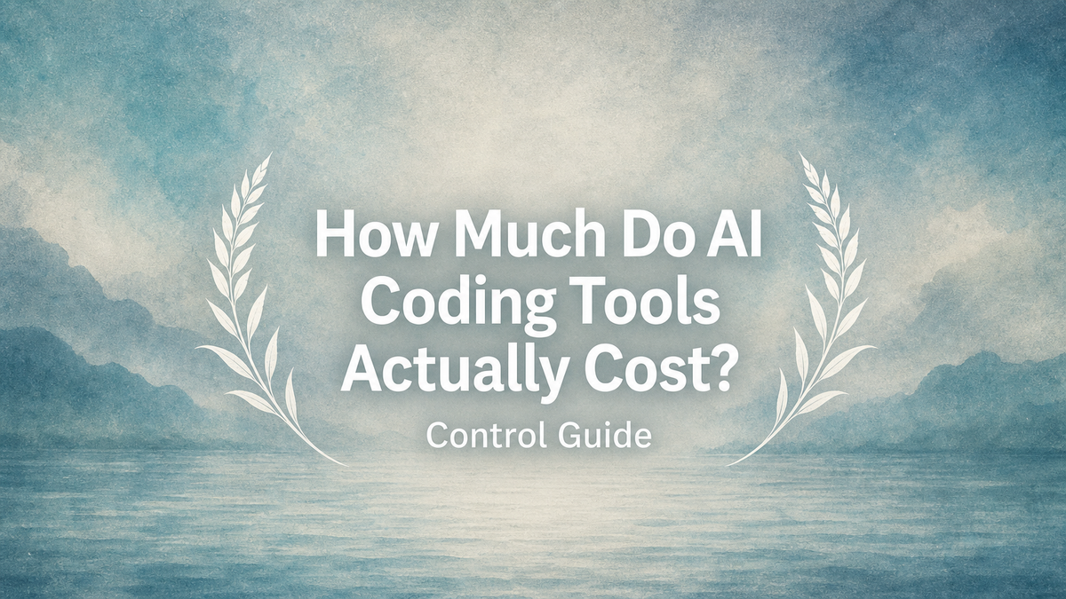 How Much Do AI Coding Tools Actually Cost? (Control Guide)
