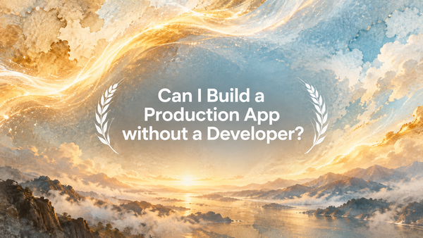 Can I Build a Production App without a Developer?