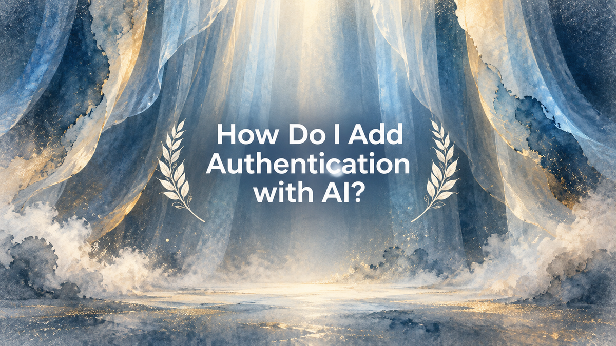 How Do I Add Authentication with AI?