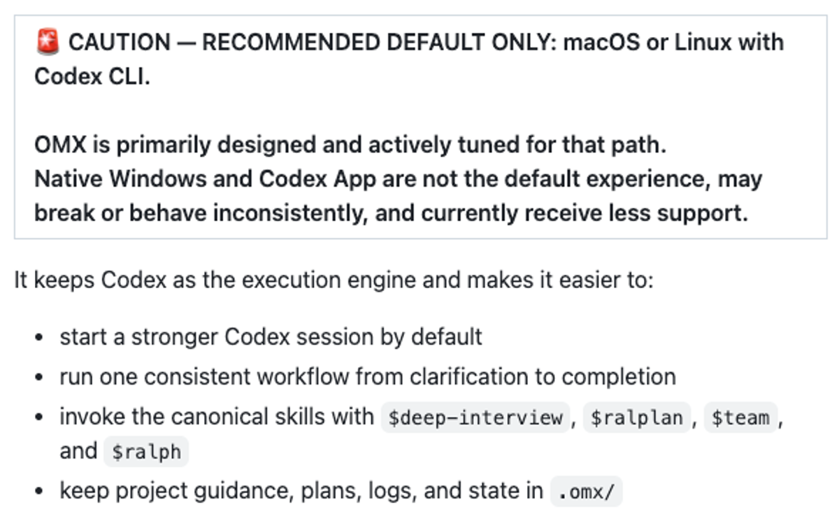 OMX = Codex CLI orchestration