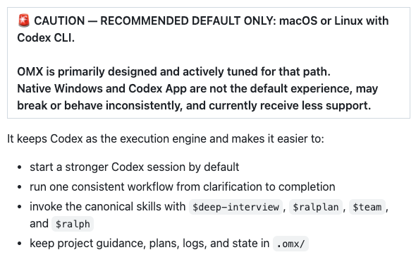 OMX = Codex CLI orchestration
